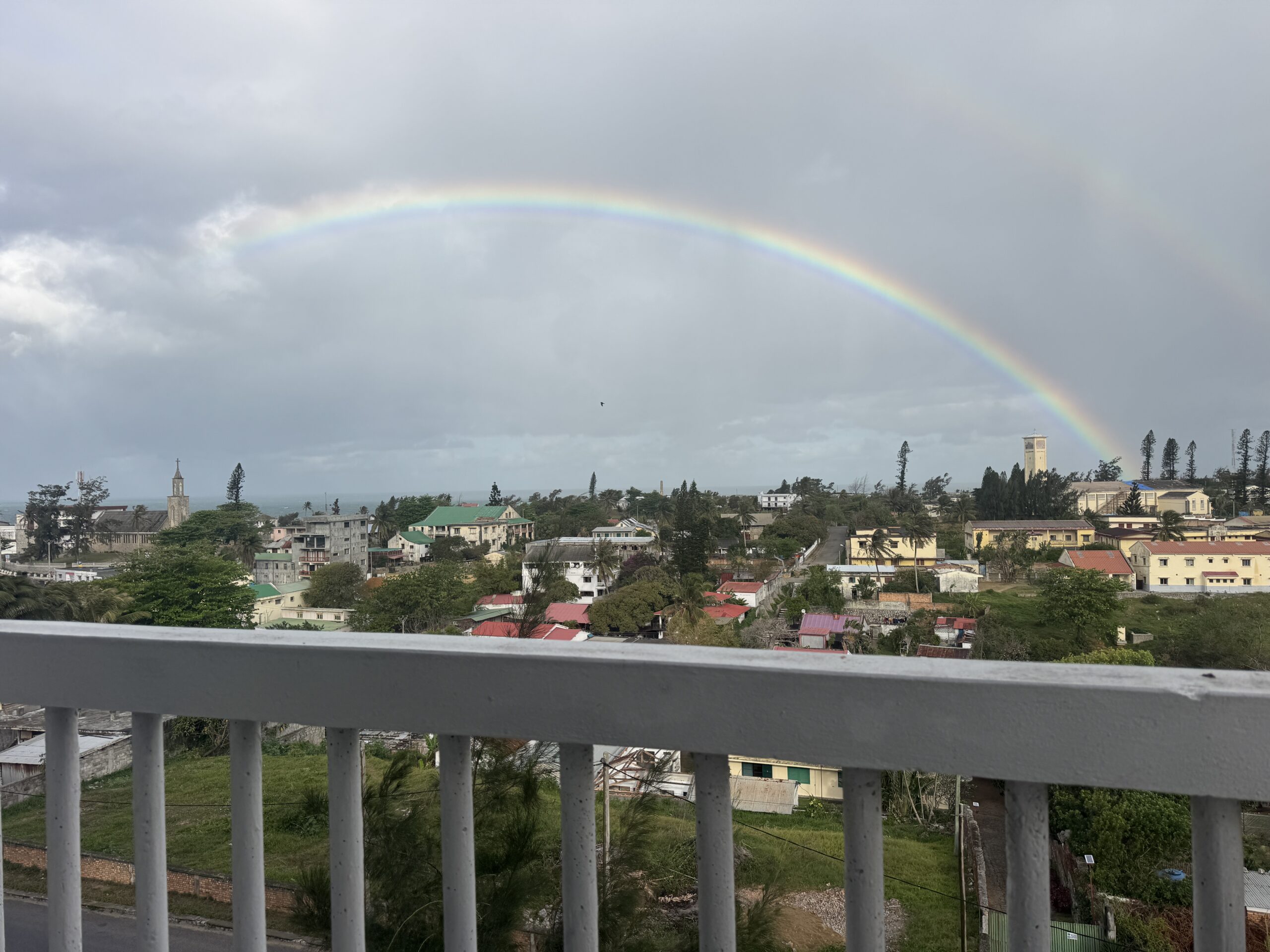 View of town towards the east, from our property